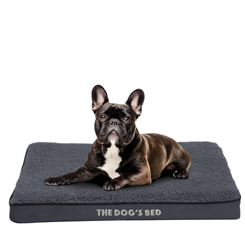 The Dog’s Bed Orthopaedic Egg Crate Foam Dog Bed with Standard Support (Grey Plush)