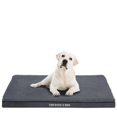 The Dog’s Bed Orthopaedic Egg Crate Foam Dog Bed with Standard Support (Grey Plush)