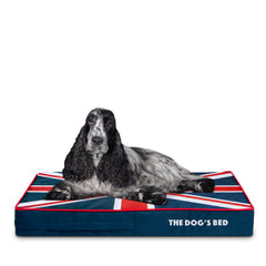 Replacement Outer Cover (No Mattress) for The Dog's Bed Orthopaedic, Veterinary Approved (Central UK Flag)