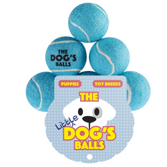 The Little Dog's Balls - 6 Strong Little Dog Tennis Balls
