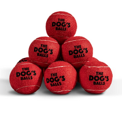 The Little Dog's Balls - 6 Strong Little Dog Tennis Balls