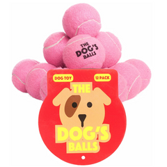 The Dog's Balls - 12 Strong Dog Tennis Balls