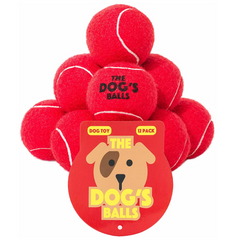 The Dog's Balls - 12 Strong Dog Tennis Balls