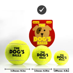 The Dog's Balls - 6 Strong Dog Tennis Balls
