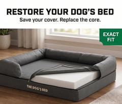 The Dog’s Bed Replacement Inner Foam Mattress with Waterproof Liner for bed with bolster – CertiPUR-Certified Foam