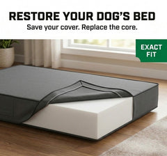The Dog’s Bed Replacement Inner Foam Mattress with Waterproof Liner – CertiPUR-Certified Foam