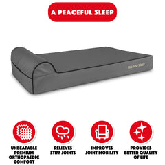 The Dog’s Bed Orthopaedic Dog Bed, Headrest Waterproof Memory Foam Dog Bed