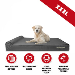 The Dog’s Bed Orthopaedic Dog Bed, Headrest Waterproof Memory Foam Dog Bed