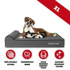 The Dog’s Bed Orthopaedic Dog Bed, Headrest Waterproof Memory Foam Dog Bed