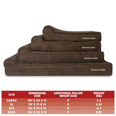 The Dog’s Bed Orthopaedic Dog Bed, Headrest Waterproof Memory Foam Dog Bed