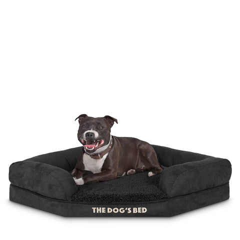 The Dog’s Bed Orthopaedic Dog Corner Bolster Bed, Memory Foam S-XXXL, Waterproof, Dog Pain Relief for Arthritis, Hip & Elbow Dysplasia, Post Surgery, Lameness, Washable Cover