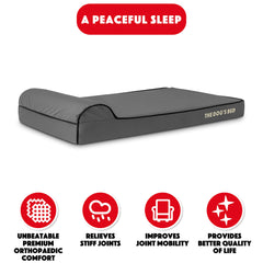The Dog’s Bed Orthopaedic Dog Bed, Headrest Waterproof Memory Foam Dog Bed