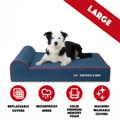 The Dog’s Bed Orthopaedic Dog Bed, Headrest Waterproof Memory Foam Dog Bed