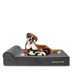The Dog’s Bed Orthopaedic Dog Bed, Headrest Waterproof Memory Foam Dog Bed