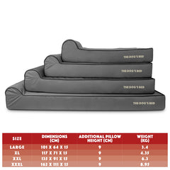 The Dog’s Bed Orthopaedic Dog Bed, Headrest Waterproof Memory Foam Dog Bed