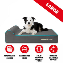 The Dog’s Bed Orthopaedic Dog Bed, Headrest Waterproof Memory Foam Dog Bed