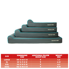 The Dog’s Bed Orthopaedic Dog Bed, Headrest Waterproof Memory Foam Dog Bed