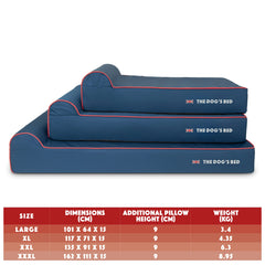 The Dog’s Bed Orthopaedic Dog Bed, Headrest Waterproof Memory Foam Dog Bed
