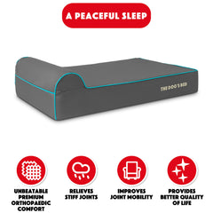The Dog’s Bed Orthopaedic Dog Bed, Headrest Waterproof Memory Foam Dog Bed