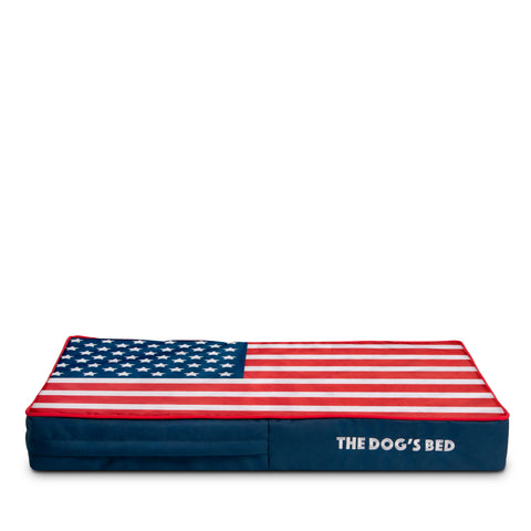 Replacement Outer Cover (No Mattress) for The Dog's Bed Orthopaedic, Veterinary Approved (Central USA Flag)