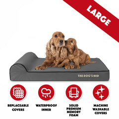 The Dog’s Bed Orthopaedic Dog Bed, Headrest Waterproof Memory Foam Dog Bed