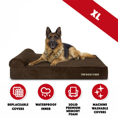 The Dog’s Bed Orthopaedic Dog Bed, Headrest Waterproof Memory Foam Dog Bed