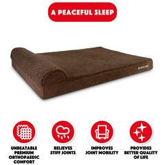 The Dog’s Bed Orthopaedic Dog Bed, Headrest Waterproof Memory Foam Dog Bed