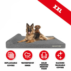 The Dog’s Bed Orthopaedic Dog Bed, Headrest Waterproof Memory Foam Dog Bed