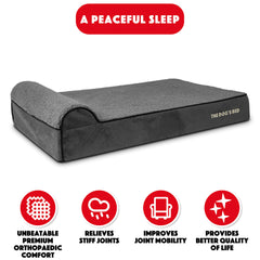 The Dog’s Bed Orthopaedic Dog Bed, Headrest Waterproof Memory Foam Dog Bed