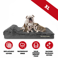 The Dog’s Bed Orthopaedic Dog Bed, Headrest Waterproof Memory Foam Dog Bed
