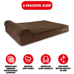 The Dog’s Bed Orthopaedic Dog Bed, Headrest Waterproof Memory Foam Dog Bed