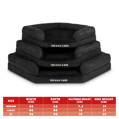 The Dog’s Bed Orthopaedic Dog Corner Bolster Bed, Memory Foam S-XXXL, Waterproof, Dog Pain Relief for Arthritis, Hip & Elbow Dysplasia, Post Surgery, Lameness, Washable Cover