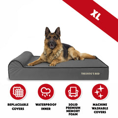 The Dog’s Bed Orthopaedic Dog Bed, Headrest Waterproof Memory Foam Dog Bed