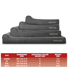 The Dog’s Bed Orthopaedic Dog Bed, Headrest Waterproof Memory Foam Dog Bed