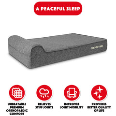 The Dog’s Bed Orthopaedic Dog Bed, Headrest Waterproof Memory Foam Dog Bed