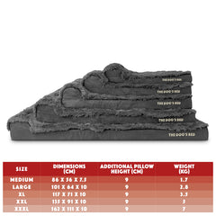 The Dog’s Bed Orthopaedic Dog Bed, Headrest Waterproof Memory Foam Dog Bed