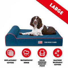 The Dog’s Bed Orthopaedic Dog Bed, Headrest Waterproof Memory Foam Dog Bed