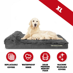 The Dog’s Bed Orthopaedic Dog Bed, Headrest Waterproof Memory Foam Dog Bed
