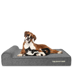 The Dog’s Bed Orthopaedic Dog Bed, Headrest Waterproof Memory Foam Dog Bed