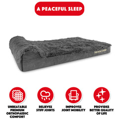 The Dog’s Bed Orthopaedic Dog Bed, Headrest Waterproof Memory Foam Dog Bed