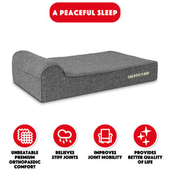 The Dog’s Bed Orthopaedic Dog Bed, Headrest Waterproof Memory Foam Dog Bed