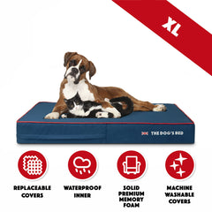 The Dog’s Bed Orthopaedic, Dog Bed Replacement Cover, Waterproof Memory Foam Dog Bed