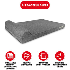 The Dog’s Bed Orthopaedic Dog Bed, Headrest Waterproof Memory Foam Dog Bed