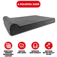 The Dog’s Bed Orthopaedic Dog Bed, Headrest Waterproof Memory Foam Dog Bed