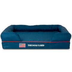 Replacement Outer Cover (No Mattress) for The Dog's Bed Orthopaedic with Bolster, Veterinary Approved (USA Embroidery Flag)